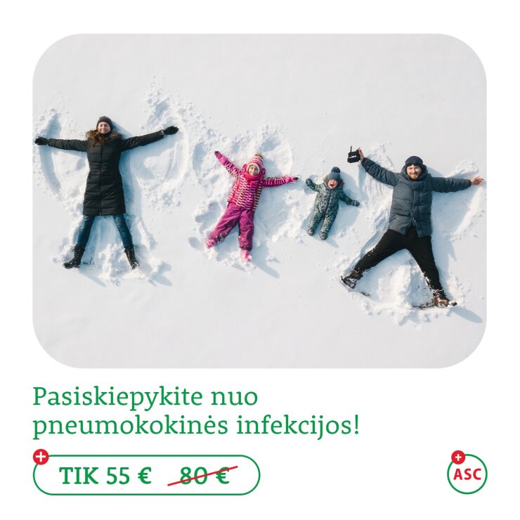 Pasiskiepykite nuo pneumokokinės infekcijos! 